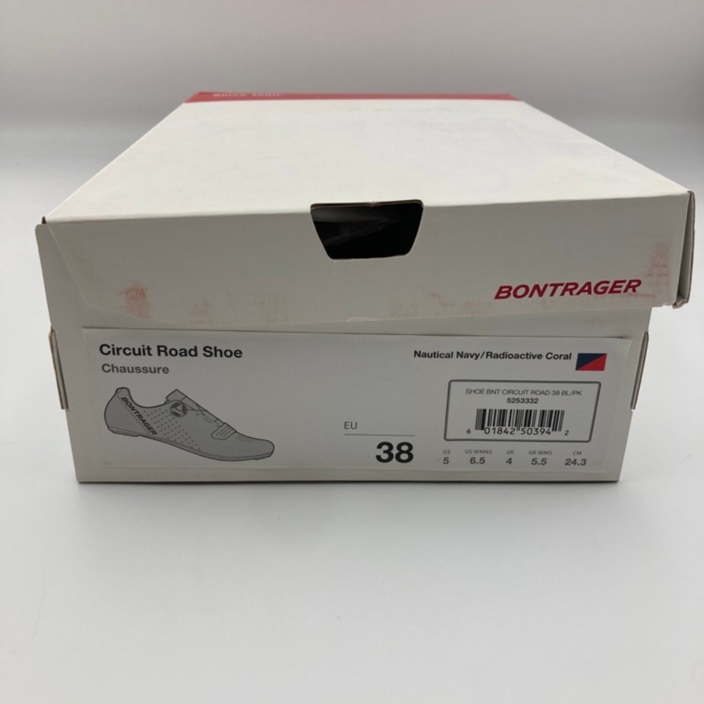 Women’s Bontrager Circuit Road Shoe - Nautical Navy/Radioactive Coral